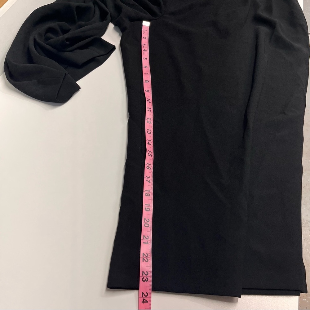 Imperfect J. Crew 365 Black Elastic Waist Pants pocket shirt classic black pants - Picture 6 of 14